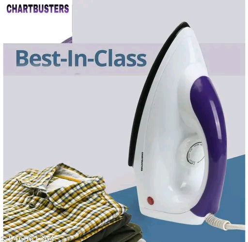 Fabri Press CB-0008 750 W Dry Iron ( PURPLE/WHITE ) RADHE RADHE